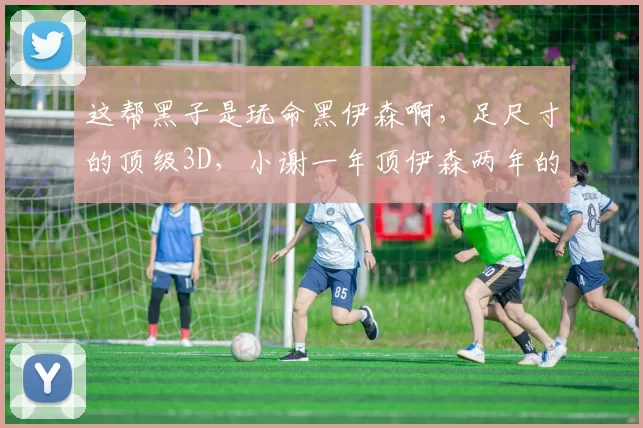 这帮黑子是玩命黑伊森啊，足尺寸的顶级3D，小谢一年顶伊森两年的赚，拿这些年轻人里最少的工资，要啥自行车